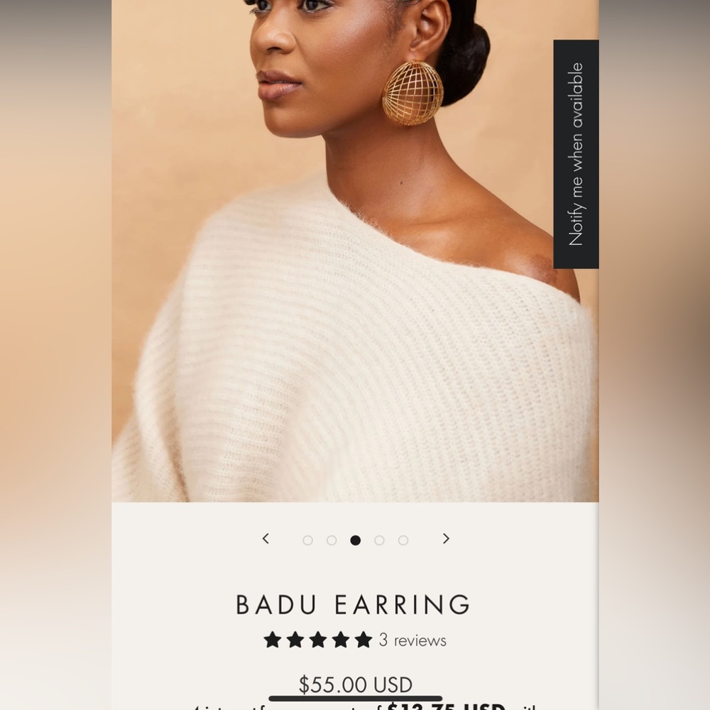 SEARCHING-ISO Khoi Badu Earring Gold